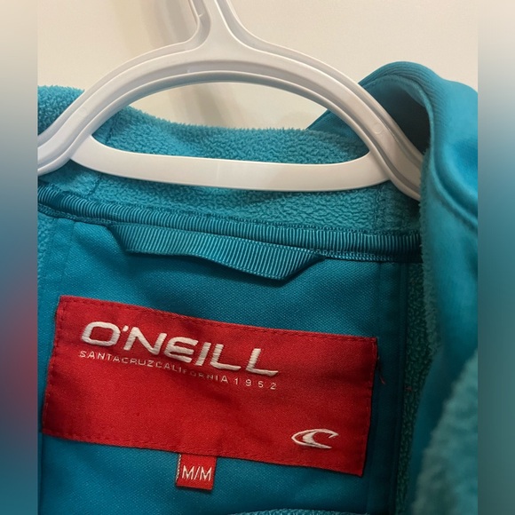 O’Neill Size Medium Turquoise Hoodie with a fleece interior. Two front pockets. - Picture 13 of 14